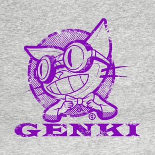 Just Genki! purple T-Shirt